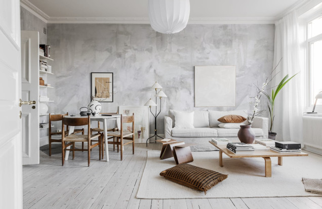 Photo wallpaper Paper Mache, Grey, Rebel Walls