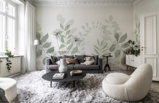 Green wall mural: Natural elegance for your home