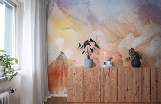 Photomural Pastel Petals, Rebel Walls