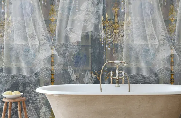 Tea House (Chicory) Wallpaper, VLAdiLA