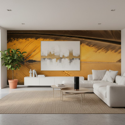 Colorful rooster feather - custom, SimplyWalls