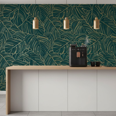 Gilded Tropical Canopy - Personalised, SimplyWalls