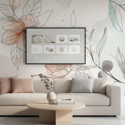Verdant Crimson Bloom - personalised, SimplyWalls