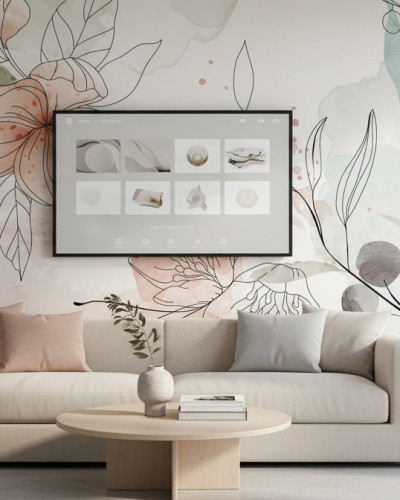 Fototapet floral personalizat 