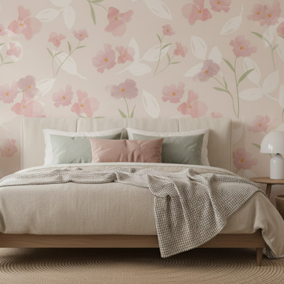 Spring Watercolor Bloom - custom, SimplyWalls