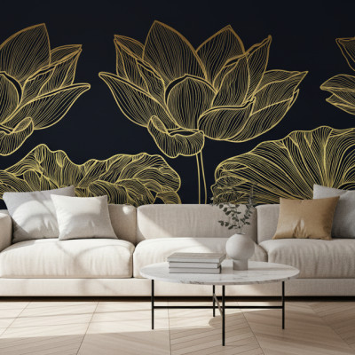 Golden Lotus Aura - personalised, SimplyWalls