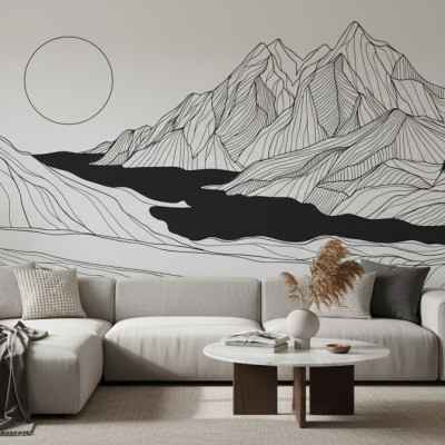 Line Art Horizon - Custom, SimplyWalls