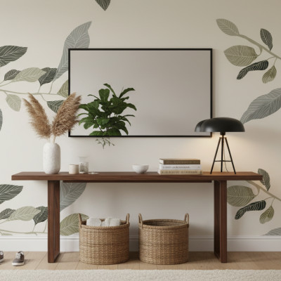 Green Watercolor Tropics - customised, SimplyWalls