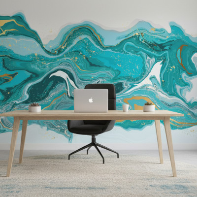 Indigo Gold Flow - customised, SimplyWalls