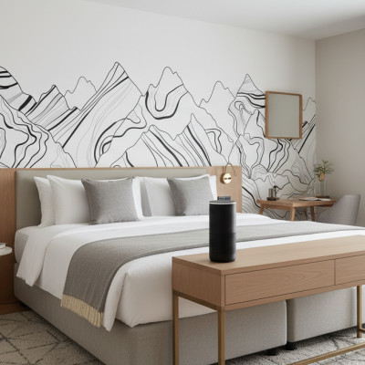 Silent Peaks Sketch - Personalised, SimplyWalls