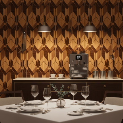 Geometric Wood Illusion - personalised, SimplyWalls