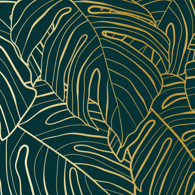 Gilded Tropical Canopy - Personalised, SimplyWalls