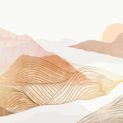 Golden Horizon Peaks - custom, SimplyWalls