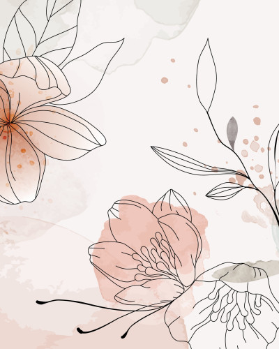 Fototapet floral personalizat 