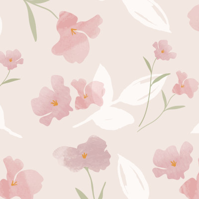 Spring Watercolor Bloom - custom, SimplyWalls