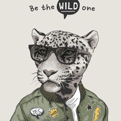Savage Chic Leopard - personalised, SimplyWalls