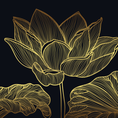 Golden Lotus Aura - personalised, SimplyWalls