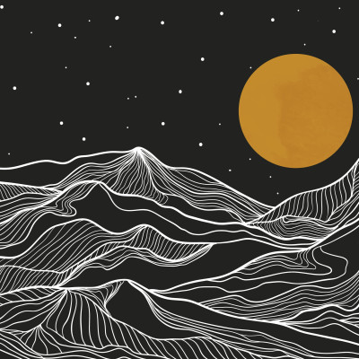 Gilded Mountainscape - custom, SimplyWalls