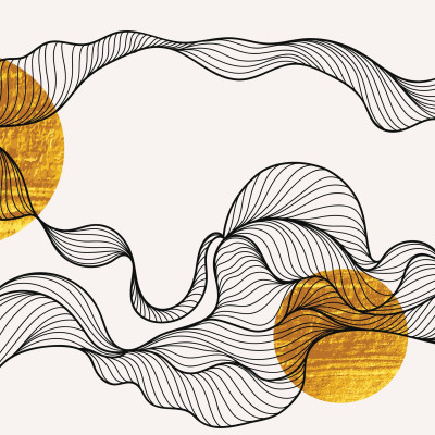 Gilded Wave Cadence - personalised, SimplyWalls