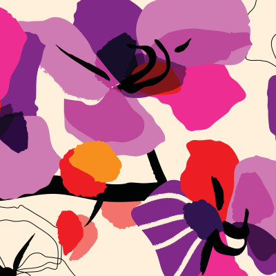 Jungle Blush Strokes - Customized, SimplyWalls