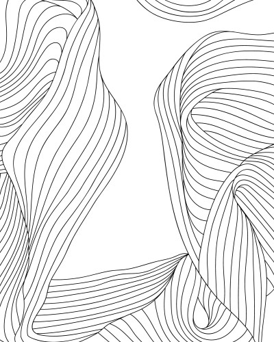 Dormitor modern minimalist cu tapet abstract 