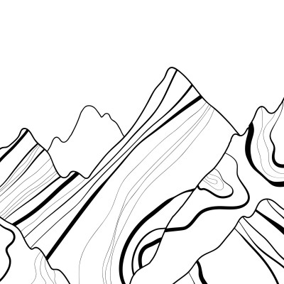 Silent Peaks Sketch - Personalised, SimplyWalls