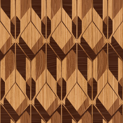 Geometric Wood Illusion - personalised, SimplyWalls